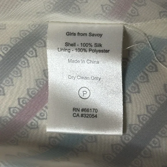 ANTHROPOLOGIE GIRLS FROM SAVOY GULL WING STRIPED SLEEVELESS SILK DRESS - Picture 14 of 15